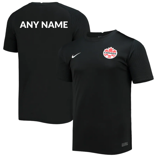 Canada Soccer Third Custom Jersey - Black - Jersey Teams World