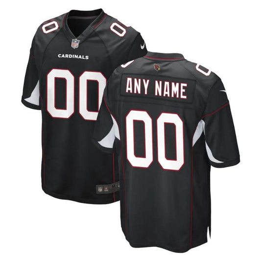 Arizona Cardinals Unisex Alternate Custom Game Jersey - Black - Champions Jerseys