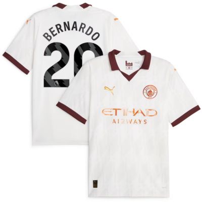 Bernardo Manchester City Away Shirt 2023-24 Jersey Player