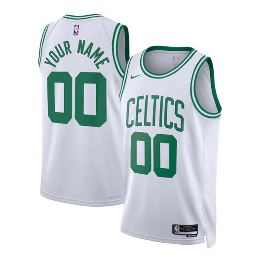 Boston Celtics Unisex 2022/23 Custom Jersey White - Association Edition - Champions Jerseys