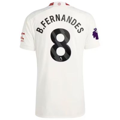 B.Fernandes Manchester United 2023/24 Away Jersey - White