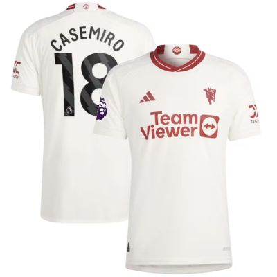 Casemiro Manchester United 2023/24 Away Jersey - White