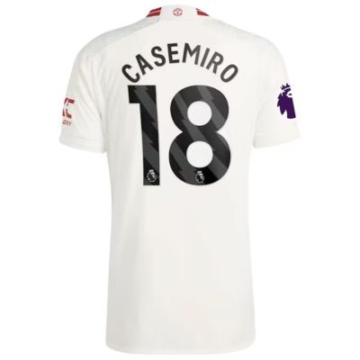 Casemiro Manchester United 2023/24 Away Jersey - White
