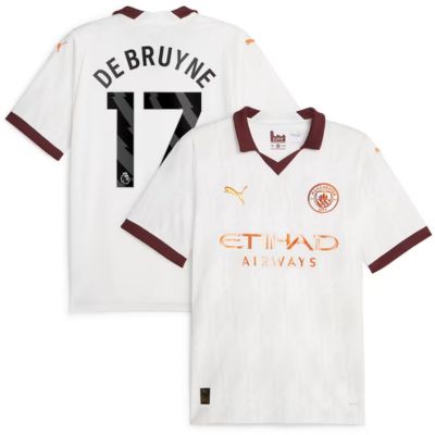 De Bruyne Manchester City Away Shirt 2023-24