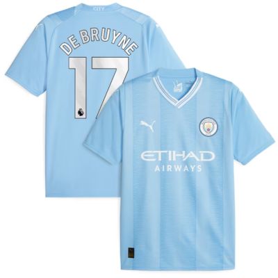 De Bruyne Manchester City Home Shirt 2023-24 Player jersey