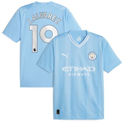 J.Alvarez Manchester City Home Shirt 2023-24 Jersey Player