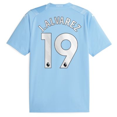 J.Alvarez Manchester City Home Shirt 2023-24 Jersey Player