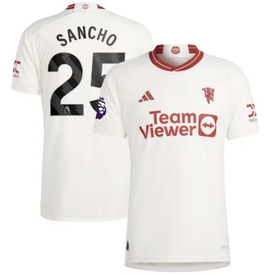Sancho Manchester United 2023/24 Away Jersey - White