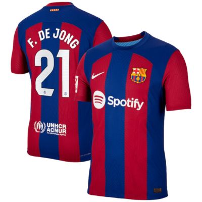 Frenkie de Jong Barcelona 2023/24 Home Jersey - Royal