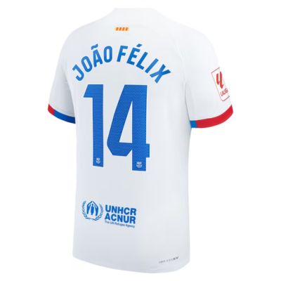 João Félix Barcelona 2023/24 Away Match Player Jersey - White
