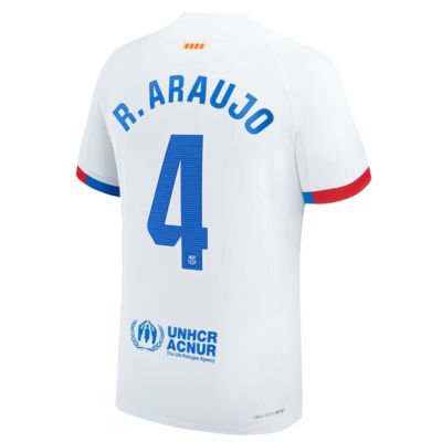 Ronald Araujo Barcelona 2023/24 Away Jersey - White
