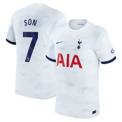 Son Heung-min Tottenham Hotspur Home 2023/24 Player Jersey - White