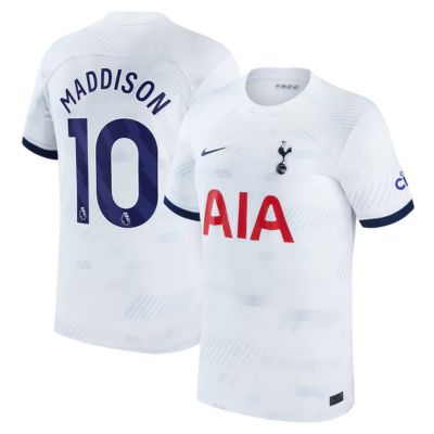 James Maddison Tottenham Hotspur 2023/24 Home Stadium Player Jersey - White
