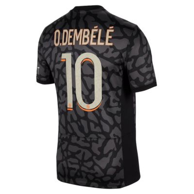 Ousmane Dembélé Paris Saint-Germain 2023/24 Third Stadium Player Jersey - Anthracite