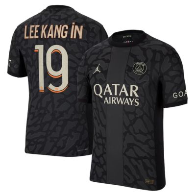 Lee Kang In Paris Saint-Germain  2023/24 Third Match Player Jersey - Anthracite
