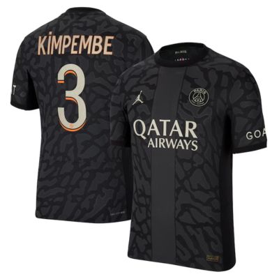 Presnel Kimpembe Paris Saint-Germain 2023/24 Third Match Player Jersey - Anthracite
