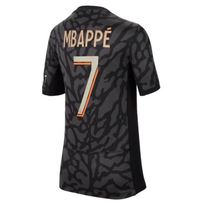 Kylian Mbappe Paris Saint-Germain 2023/24 Third Stadium Player Jersey - Anthracite
