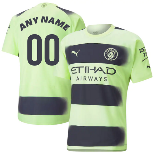 Manchester City Third Shirt   2022-23 Custom Unisex Jersey All genders - Jersey Teams World