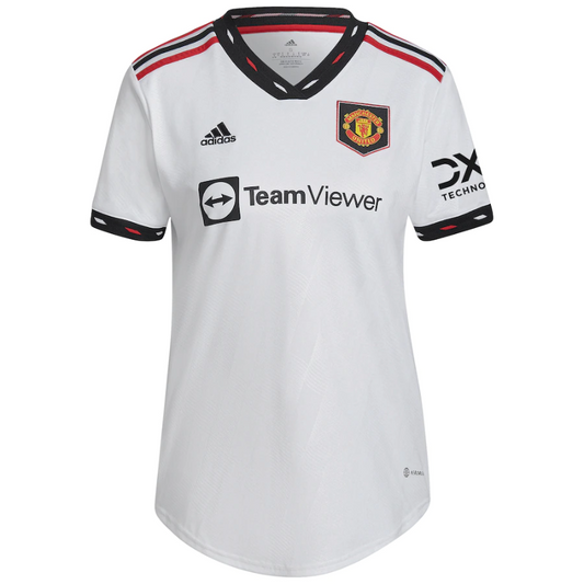 Manchester United Women's 2022/23 Away Custom Unisex Jersey - White - Jersey Teams World