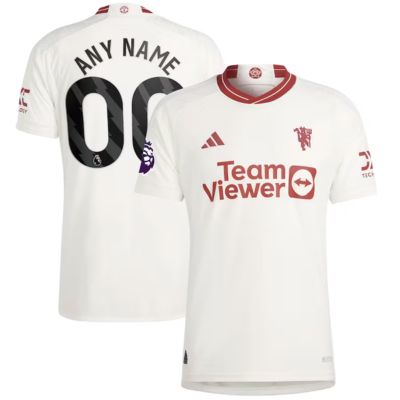 Manchester United 2023/24 Away Jersey - White / Any Name