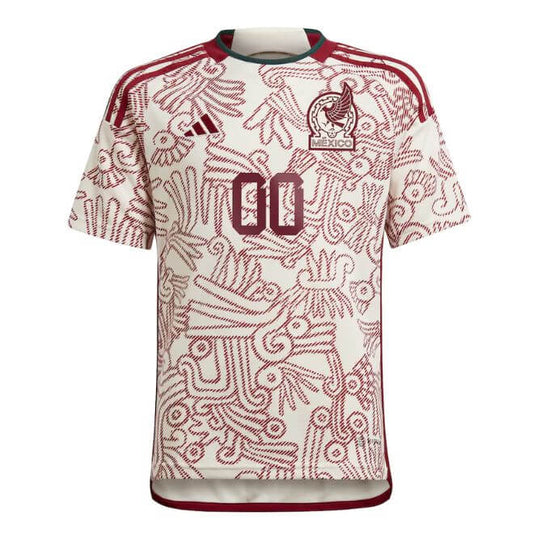 Mexico National Team Unisex Shirt 2022/23 Away Custom Jersey - White - Jersey Teams World