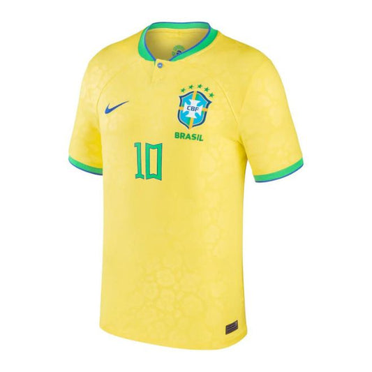 Neymar Jr. Brazil National Team  Unisex Shirt 2022/23 Home Player Jersey - Yellow - Jersey Teams World
