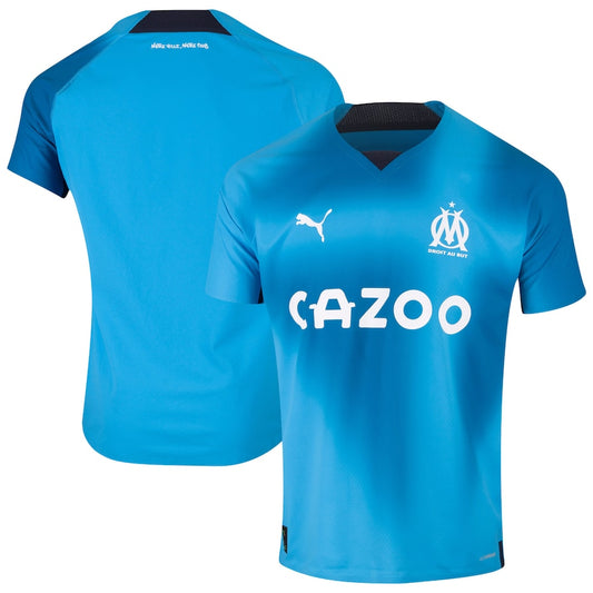 Olympique de Marseille Third jerseys 2022-2023 Customized Shirt Unisex - Blue - Jersey Teams World