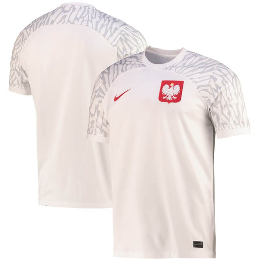 Poland National Team Home Shirt 2023 customized Jersey Unisex - White - Jersey Teams World