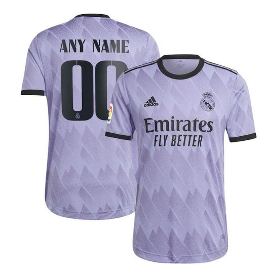 Real Madrid Shirt Unisex 2022/23 Away Custom Jersey - Purple - Jersey Teams World