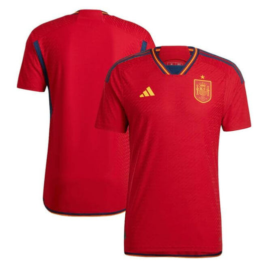 Spain National Team Unisex Shirt 2022/23 Home Custom Jersey - Red - Jersey Teams World