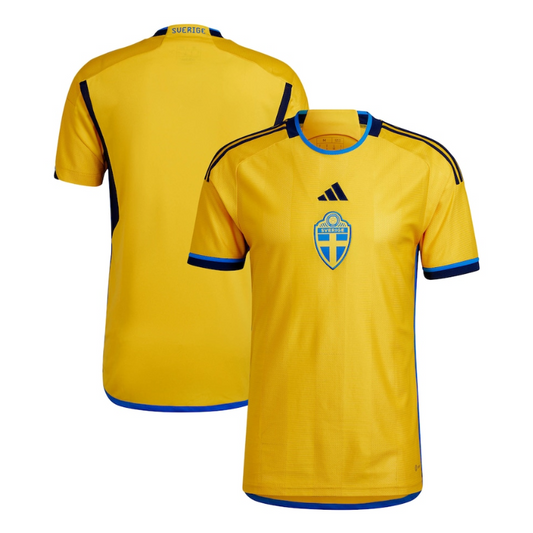 Sweden National Team Home jersey 2022 Customized Shirt Unisex - Yellow - Jersey Teams World