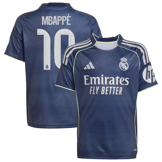 Real Madrid adidas Home Shirt 2025-26 with Mbappé 10 printing