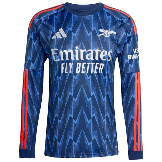 Arsenal adidas Away Shirt 2025-26 - Long Sleeve with Gyökeres 14 printing