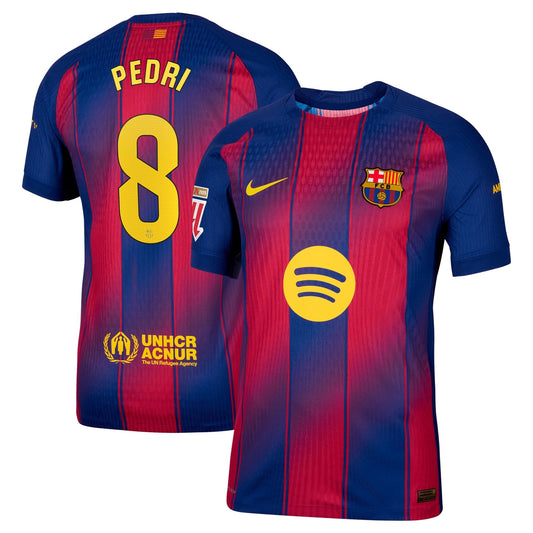 Pedri Barcelona Nike 2025/26 Home Player Jersey - Navy