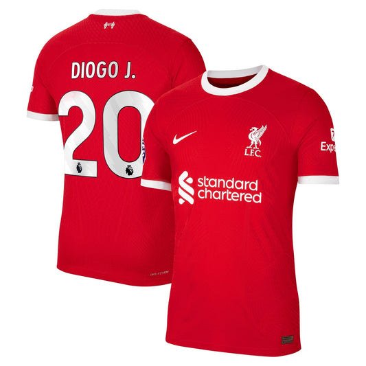 Men's Nike Diogo Jota Red Liverpool 2023/24 Home Player Jersey