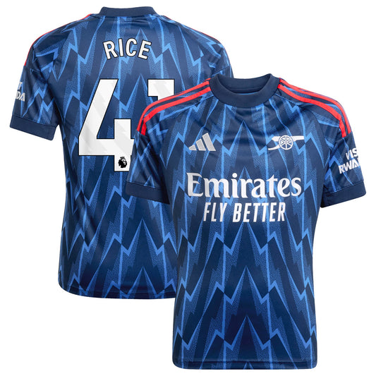 Arsenal adidas Away Shirt 2025-26 -  with Rice 41 printing