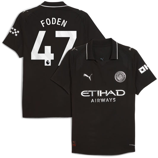 Manchester City PUMA Away Shirt 2025-26 with Foden 47 printing