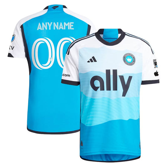Charlotte FC adidas 2024 The Carolina Kit: Explore Custom Jersey - Blue
