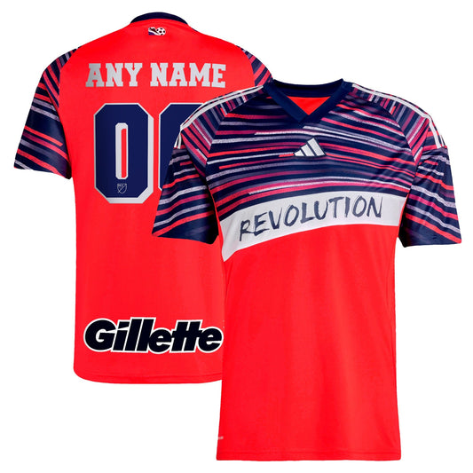 New England Revolution adidas 2025 Third Custom Jersey - Red