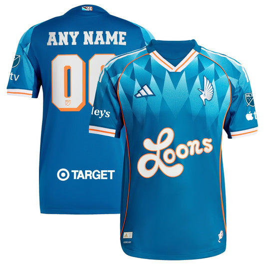 Minnesota United FC adidas 2025 Third Custom Jersey - Blue