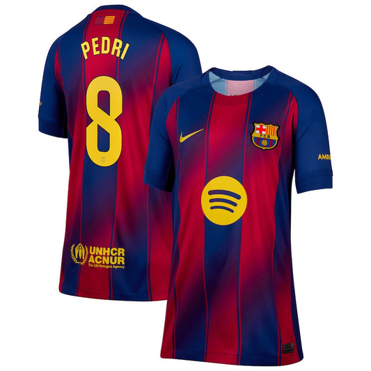 Pedri Barcelona Nike 2025/26 Home Jersey - Blue