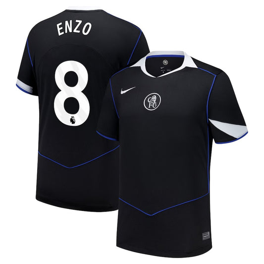 Enzo Fernández Chelsea Nike 2025/26 Third Player Jersey - Black