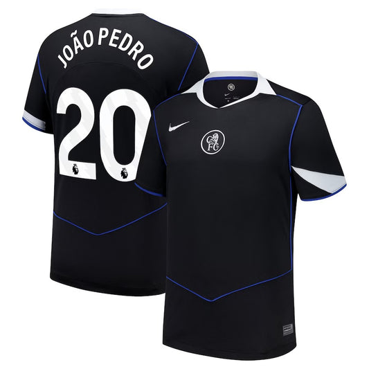 João Pedro Chelsea Nike 2025/26 Third Player Jersey - Black