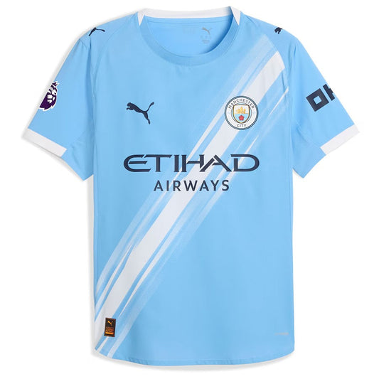 Manchester City Puma 2025/26 Home Custom Jersey - Sky Blue