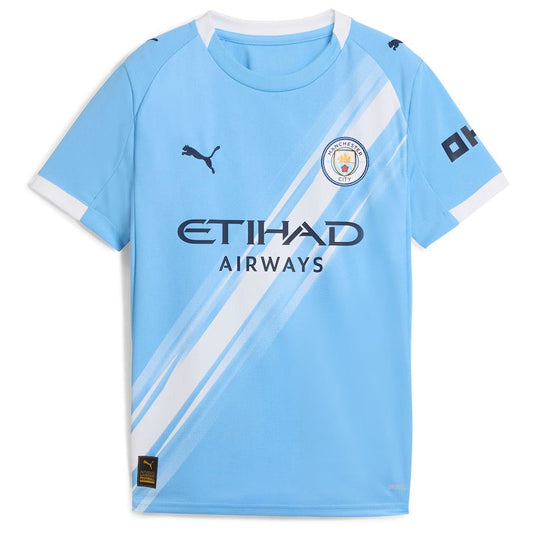 Manchester City Puma Youth 2025/26 Home Jersey - Sky Blue