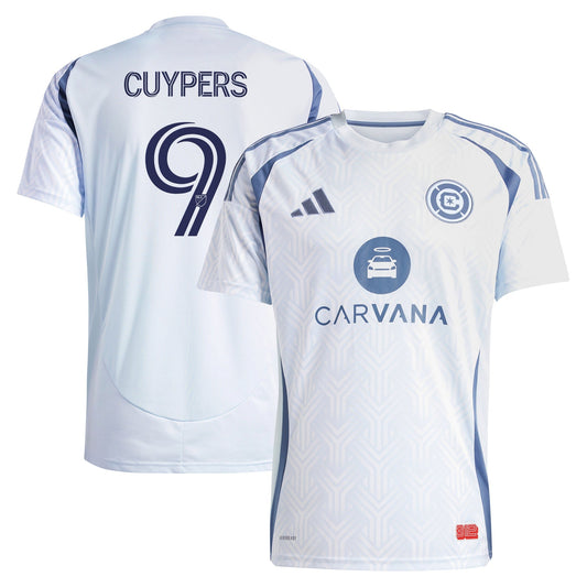 Hugo Cuypers Chicago Fire adidas 2025 The Municipal Kit Player Jersey - Light Blue