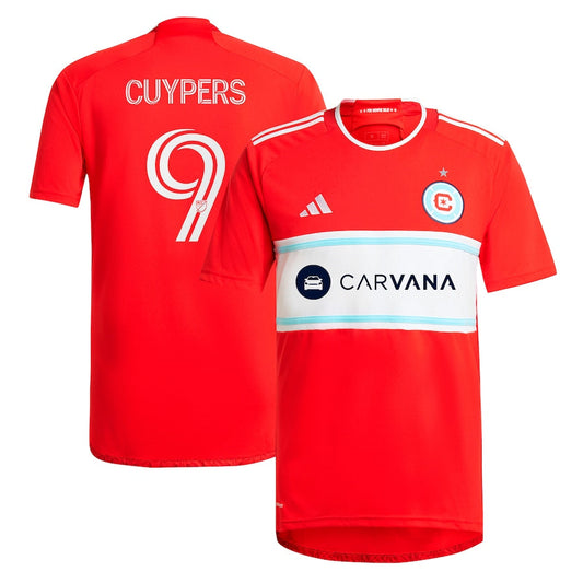 Hugo Cuypers Chicago Fire adidas 2024 Return To Red Player Jersey - Red