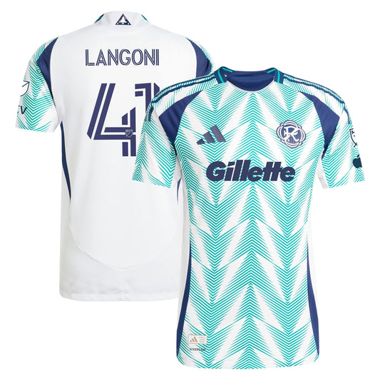 Luca Langoni New England Revolution adidas 2025 Eastern White
