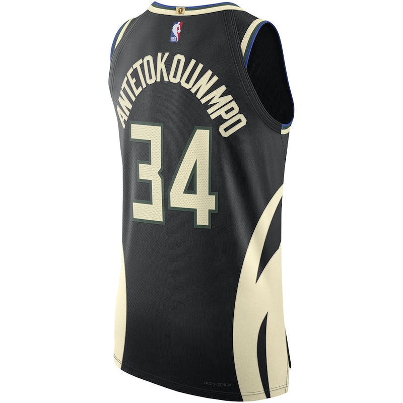 Giannis Antetokounmpo Milwaukee Bucks Jordan Brand Authentic Player Jersey - Statement Edition - Black