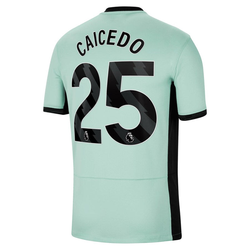 Moisés Caicedo Chelsea  2023/24 Away Stadium  Player Jersey - Navy
